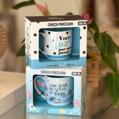 Caneca Porcelana - Você é Luz