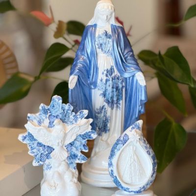 Conjunto Nossa Senhora das Graças Azul